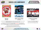 2022/23 UD Credentials Hockey Hobby 20 Box Case