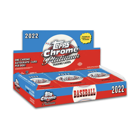 2022 Topps Chrome Baseball Platinum Hobby Box