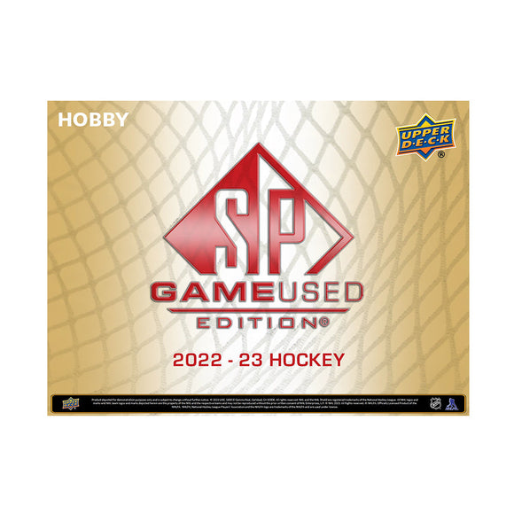 2022/23 UD SP Game Used Hockey Hobby 18 Box Case (PRE-ORDER)