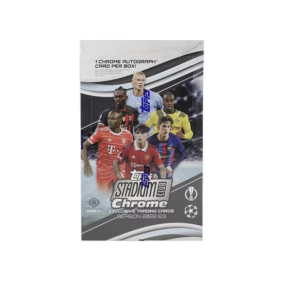 2022/23 Topps Stadium Club Chrome UEFA Soccer Hobby Box