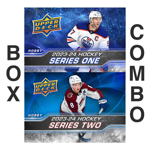 2023/24 Upper Deck Series 1 & 2 Hockey Hobby Box COMBO (PRE-ORDER)