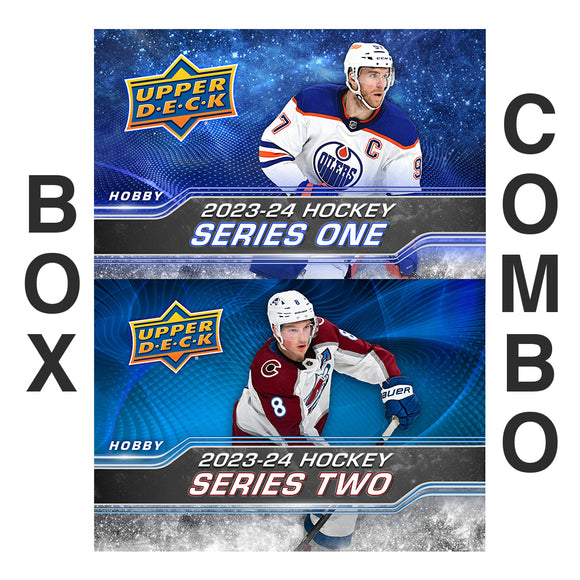 2023/24 Upper Deck Series 1 & 2 Hockey Hobby Box COMBO (PRE-ORDER)