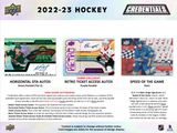 2022/23 UD Credentials Hockey Hobby 20 Box Case