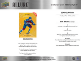 2022/23 UD Allure Hockey Hobby 18 Box Case