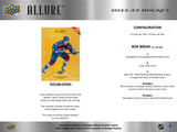 2022/23 UD Allure Hockey Hobby 18 Box Case (PRE-ORDER)