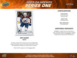 2023/24 Upper Deck Series 1 Hockey Retail 12 Tin Case (PRE-ORDER)