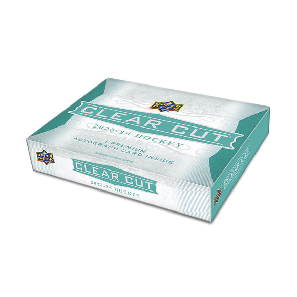 2023/24 UD Clear Cut Hockey Hobby 30 Box Master Case