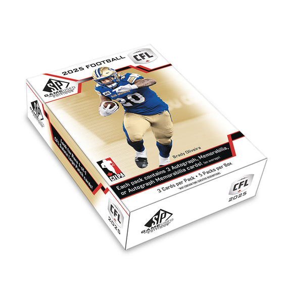 2025 UD CFL SP Game Used Football Hobby Box (PRE-ORDER)