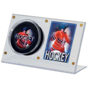 Ultra Pro Acrylic Puck And Card Holder - DM Sports