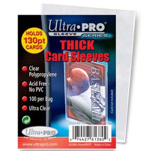 Ultra Pro Thick Soft Card Sleeves (130pt) - DM Sports